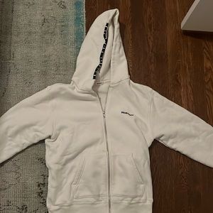 Madhappy zipup, white, xs, oversized